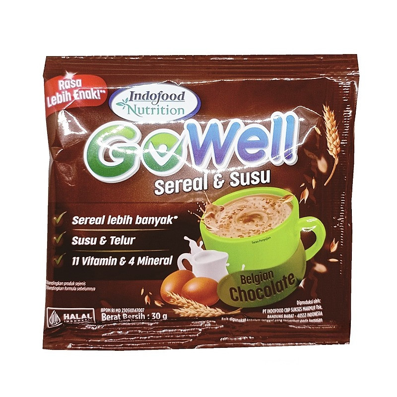 GoWell Sereal & Susu Bergizi Renceng Isi 10sachet - Gambar 2