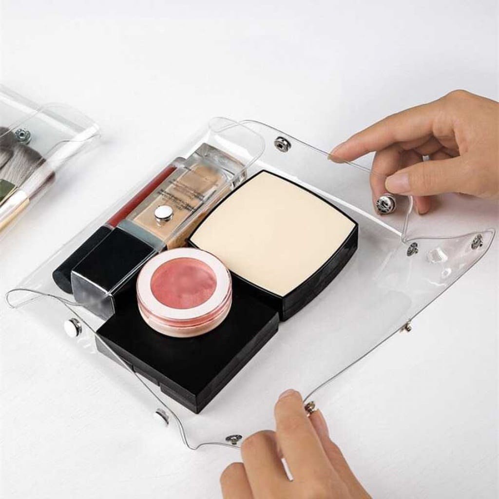 POPmaker Pouch Kosmetik Transparan Mika Praktis - Gambar 2