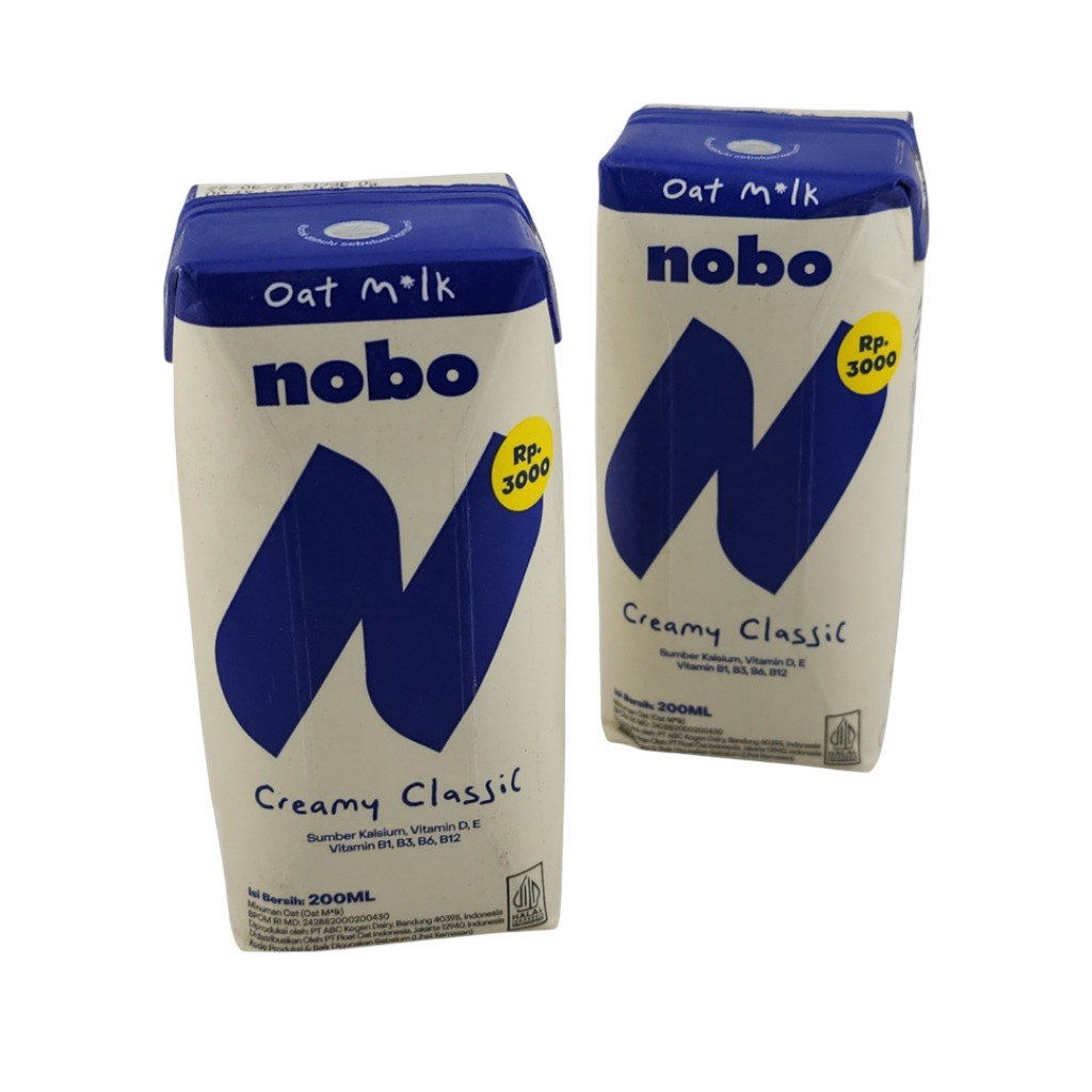 Nobo Oat Milk Creamy Classic 200 Ml Rasa Milky - Gambar 2