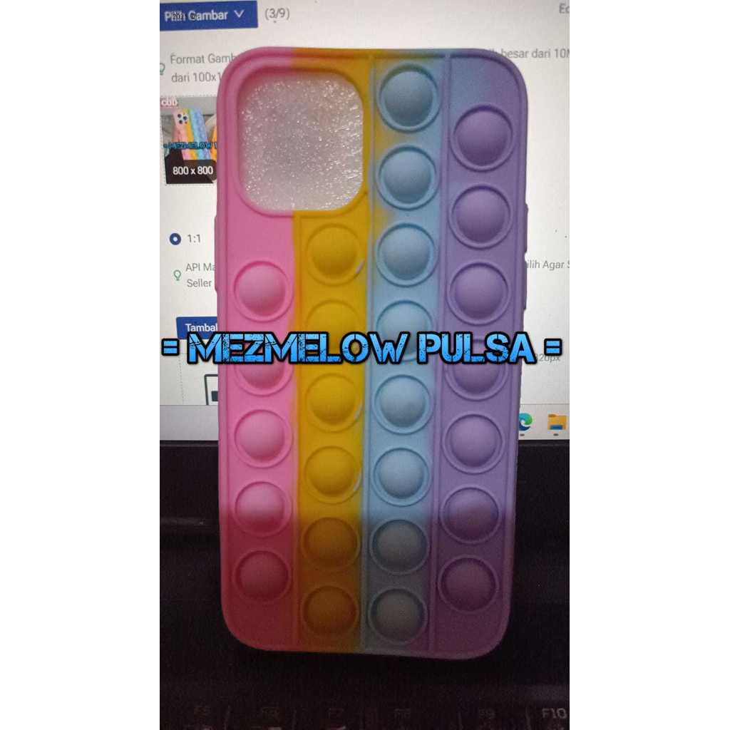Casing Case Lembut Pop It Rainbow Caseng IPHONE 12 PRO / IPHONE 12 BIASA - Gambar 2