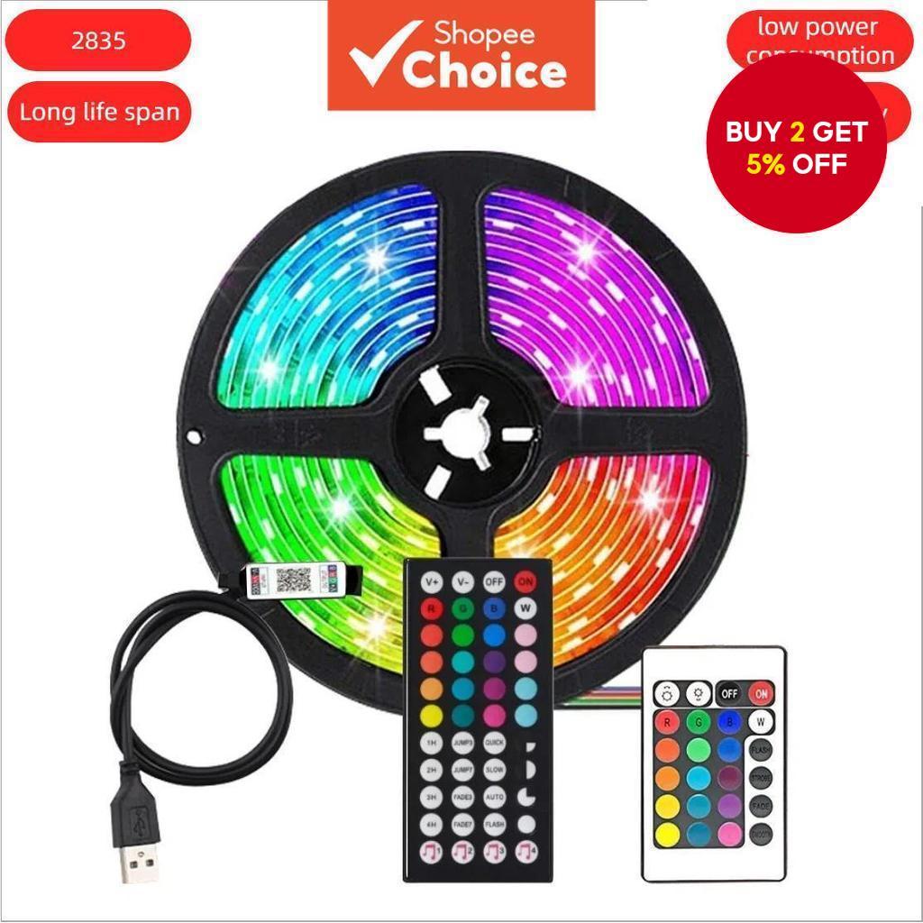 Strip Lights led Usb 5050 rgb 16Colours Changing Remote APP Control for ...