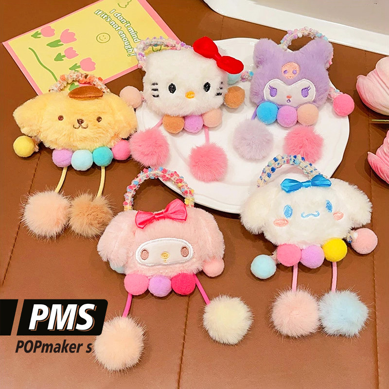 Ikat Rambut Sanrio Anak Lucu Bulu Lembut
