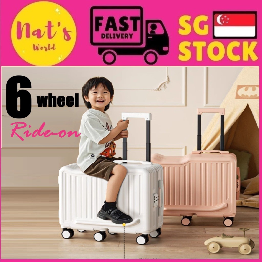 Kids trolley Luggage Travel suitcase sit and ride Children's travel bag ...