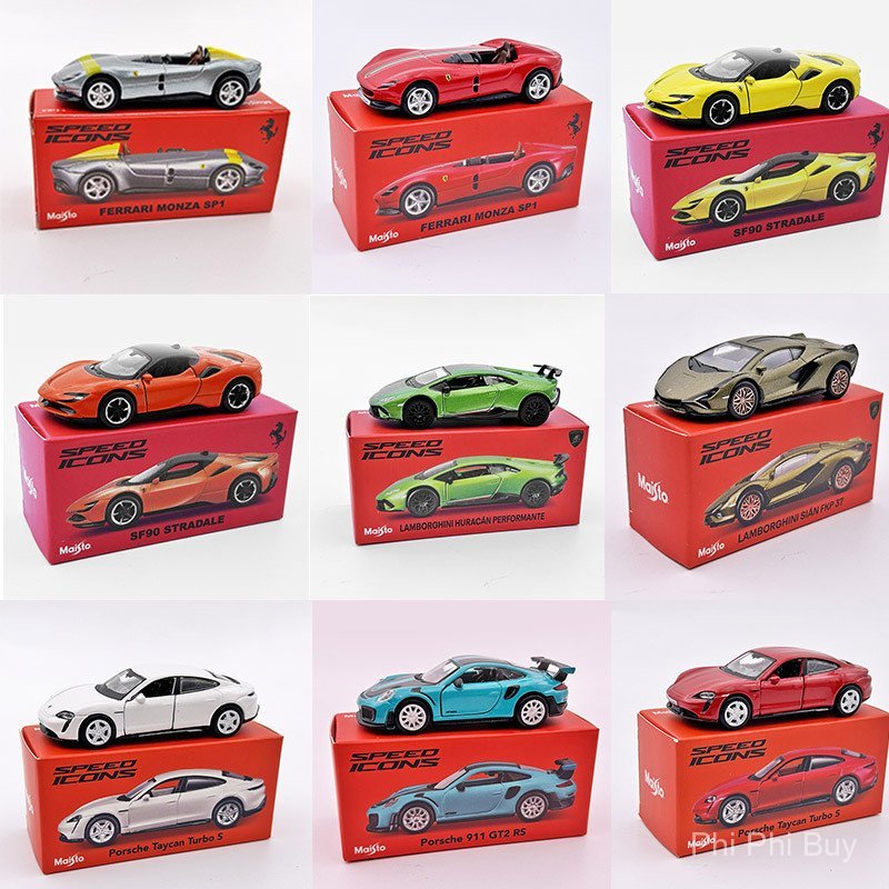 Collect Iron Base Ferrari Model Lambo SF90Rubber Tire Mechi Diagram ...