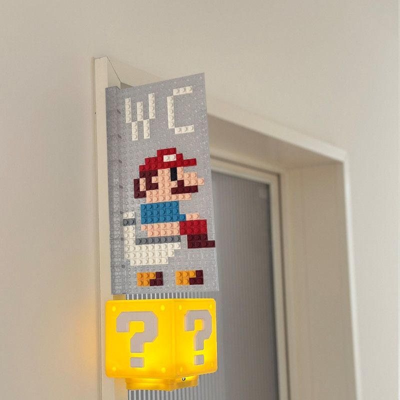 Transparent Transparent Suspended Mario Toilet Building Block House ...