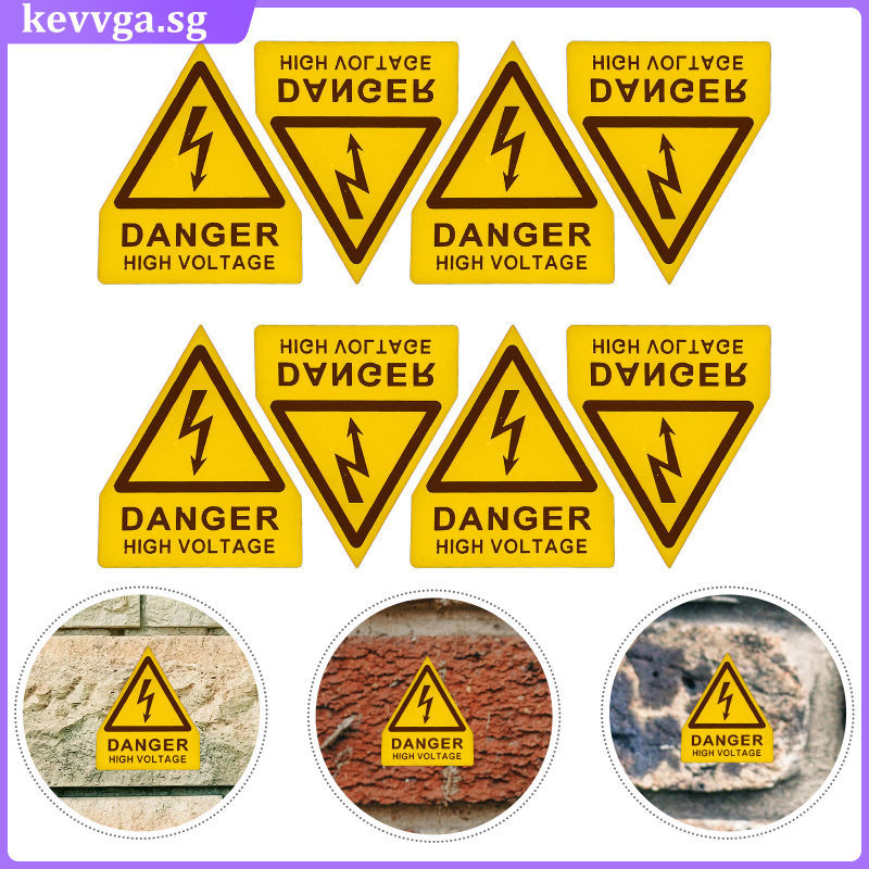 6 Pcs Electric Warning Electrical Panel Labels Equipment Sign for ...