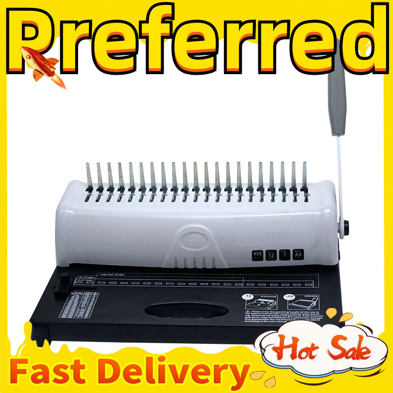 Comb 21-Hole Manual Bookbinding Machine Binding Clips Financial Voucher ...
