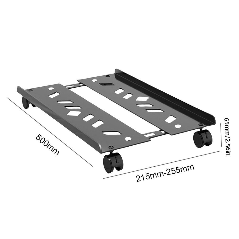 PC Stand Computer Tower Stand with Rolling Caster Wheels Adjustable ...
