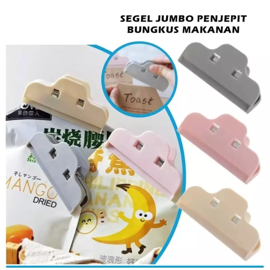 AFL KLIP SEGEL PENJEPIT JEPITAN KANTONG PLASTIK MAKANAN SNACK - Gambar 2