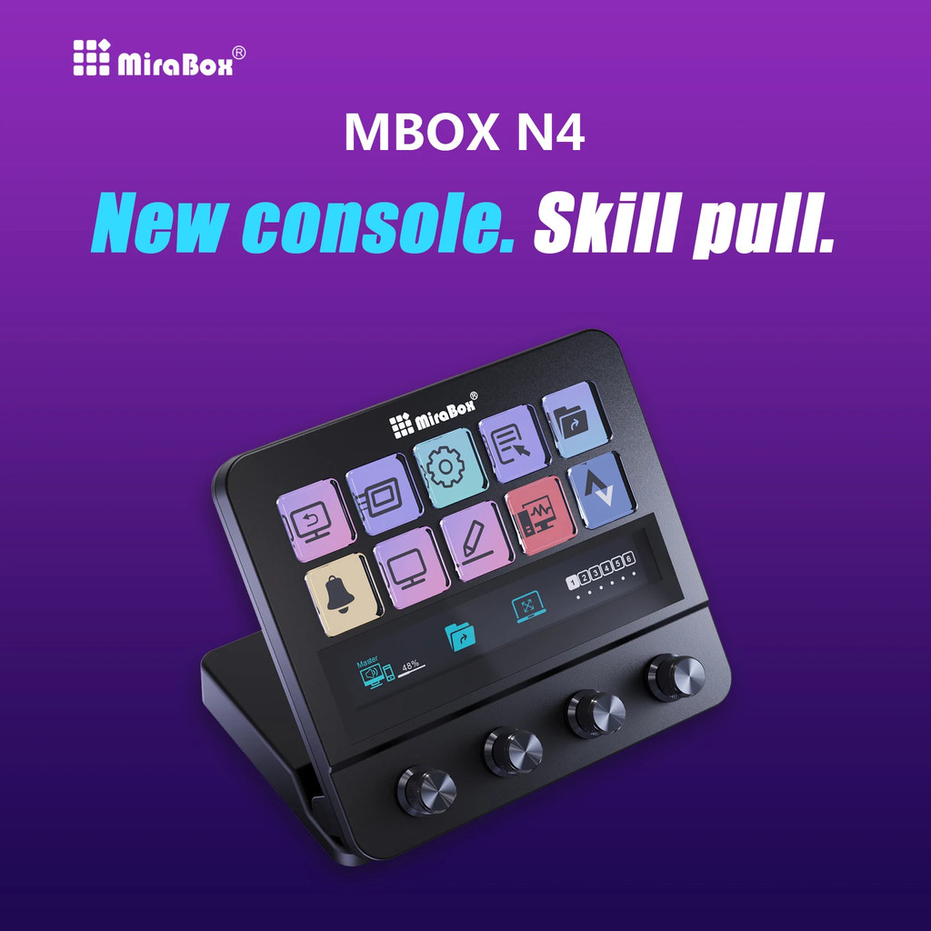 Mbox N4 Stream Deck Knob Mirabox Streamdeck Lcd Button Live Content ...