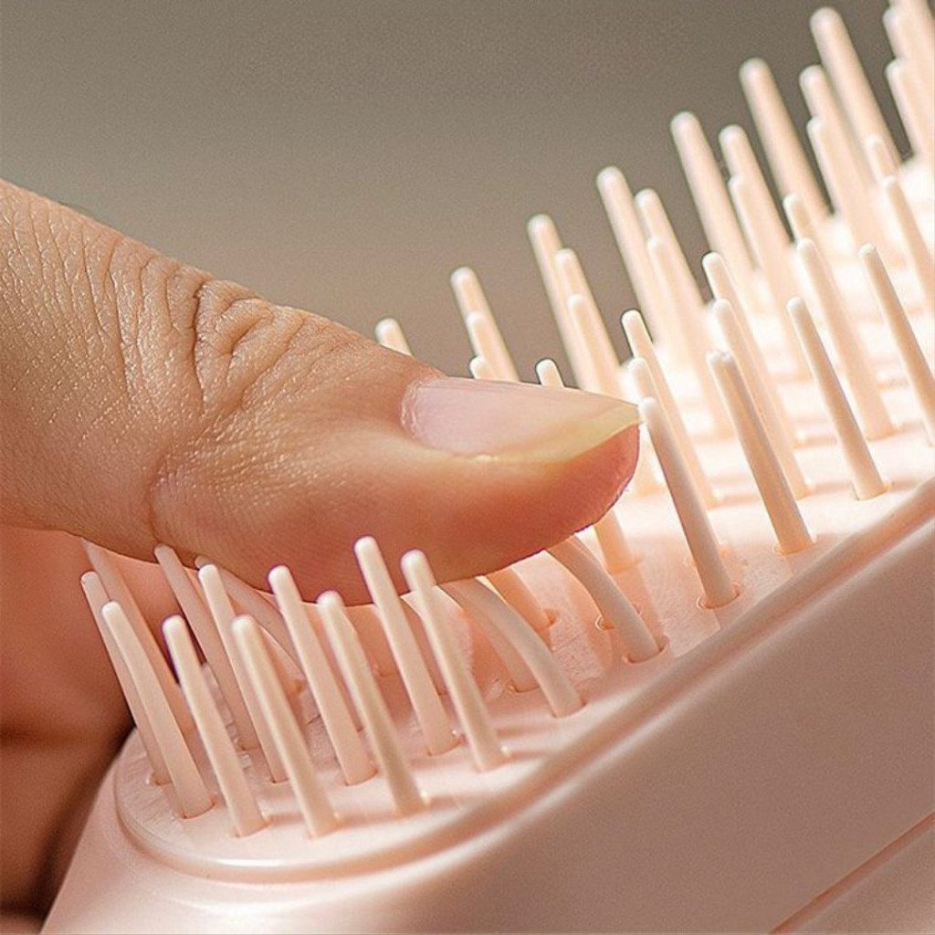 POPmaker Sisir Rambut Anti Kusut Teleskopik Nyaman - Gambar 2