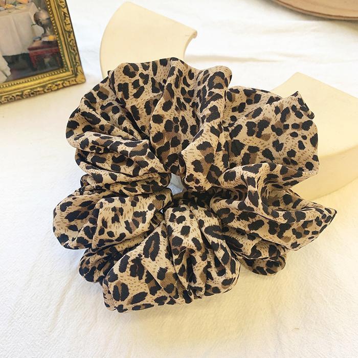 POPmaker Jepitan Rambut Leopard Jumbo Organza - Gambar 3