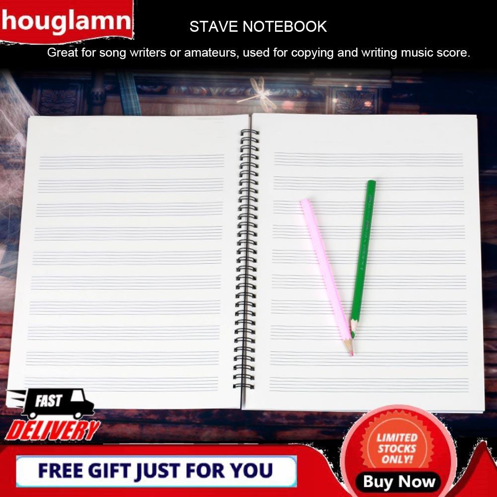 houglamn Musical Notation Notebook 50 Pages Pratical Staff Music ...