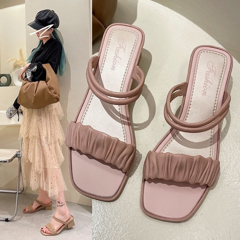 POPmaker Sandal Heels Karet 3cm Anti Slip Jelly - Gambar 2