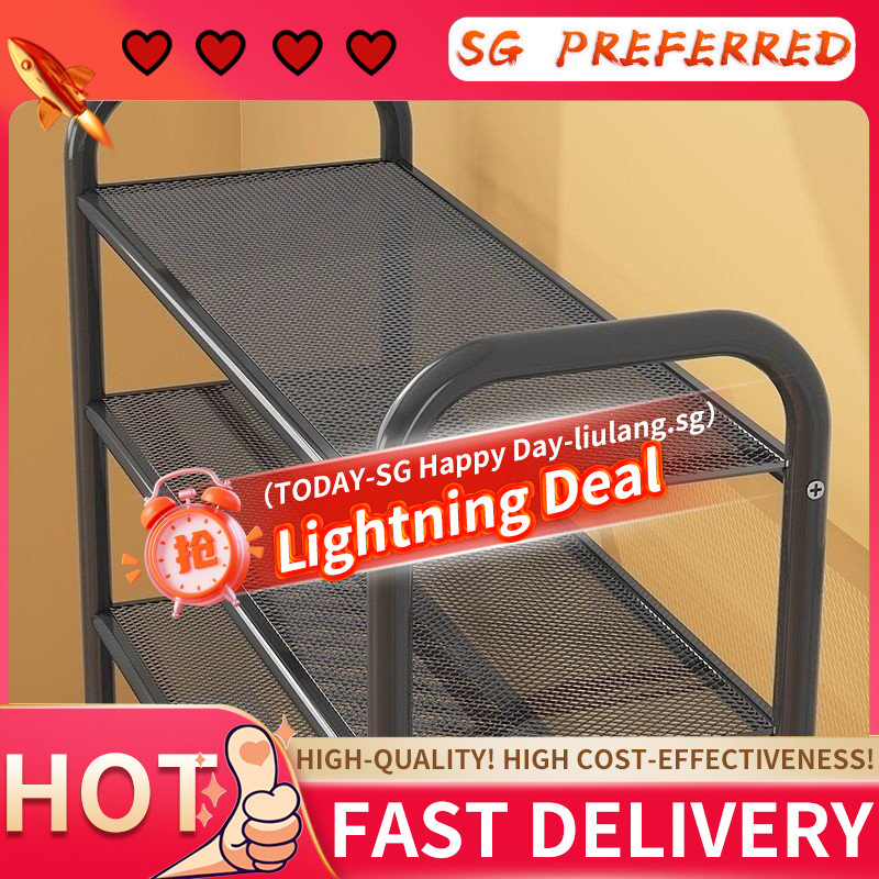 Metal Shoe Rack 5/6/7 Layer Shoe Rack Cabinet Home Shoe Storage Narrow ...