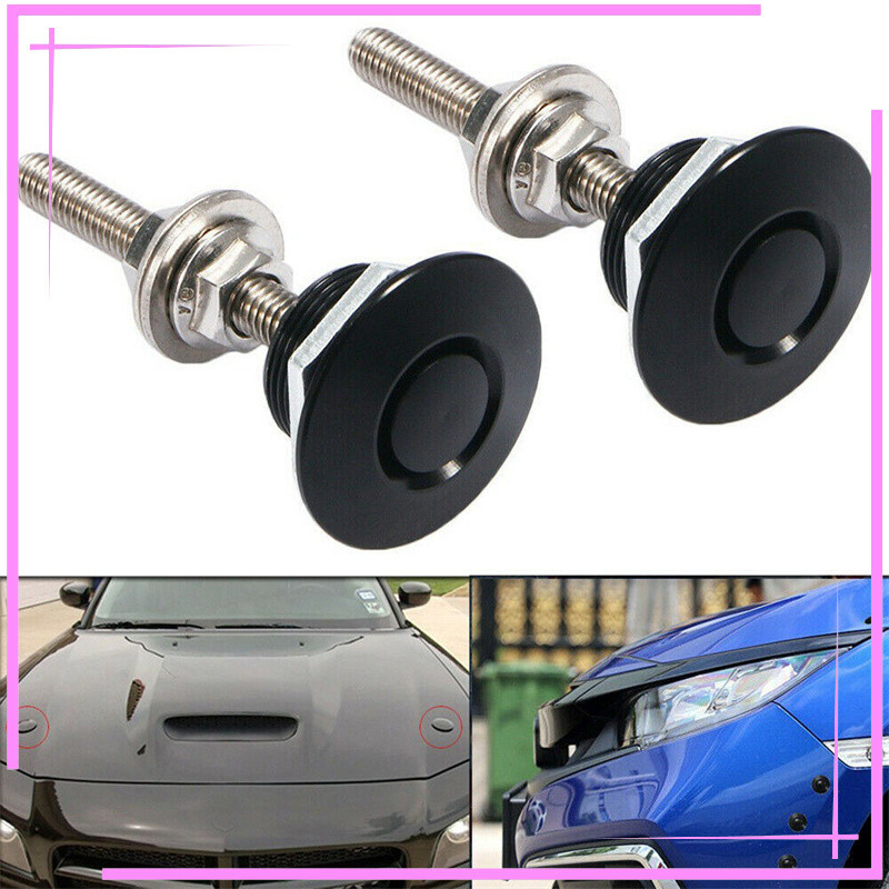 Universal Push Button Billet Quick Release Fasteners Set Racing Car ...