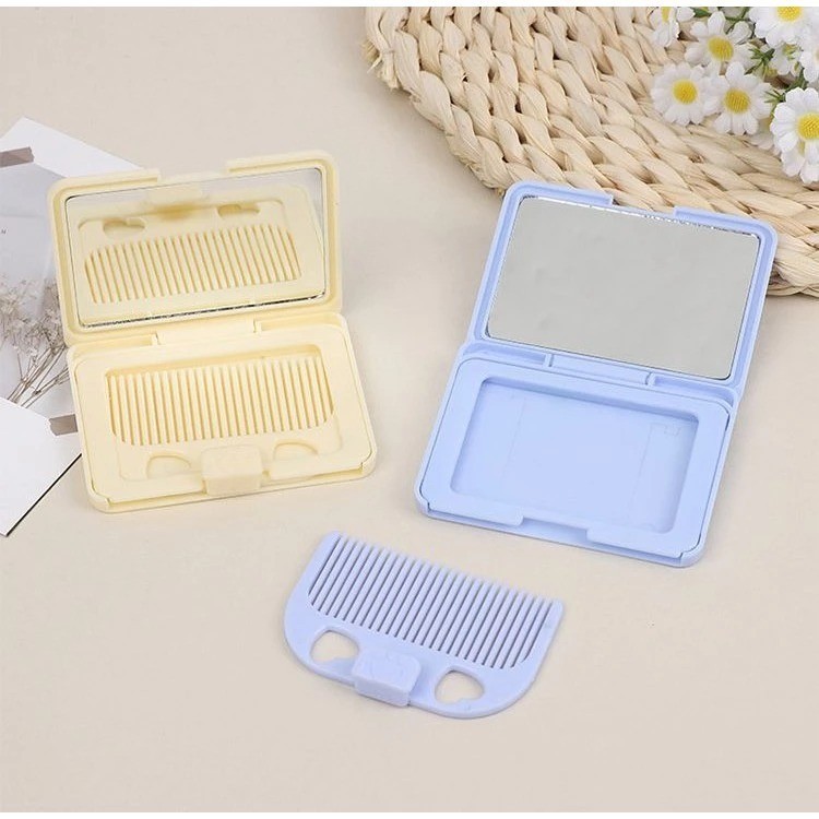 POPmaker Cermin Sisir Lipat Mini Motif Lucu - Gambar 4