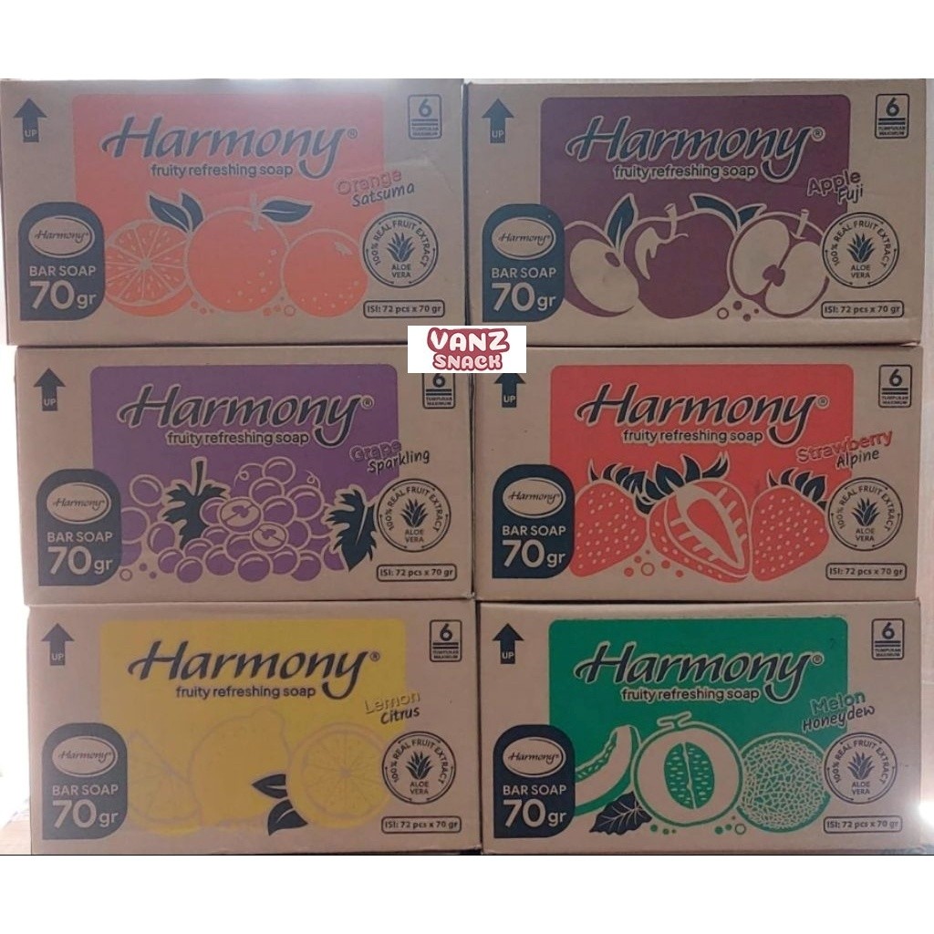 Sabun Harmony Batang Karton 72 Pcs Aloe Vera