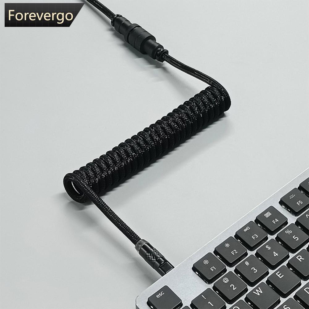FOREVERGO USB A to Type C for Mechanical Gaming Keyboard Double Sleeved ...