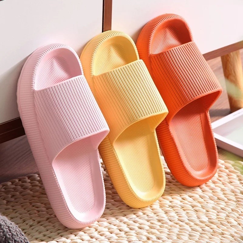 POPmaker shop Sandal Karet Wanita SP12 - Selop Polos Korean Style / Sandal Slip On Empuk dengan Real Pict, Desain Minimalis, Nyaman untuk Indoor & Outdoor COD - Gambar 3