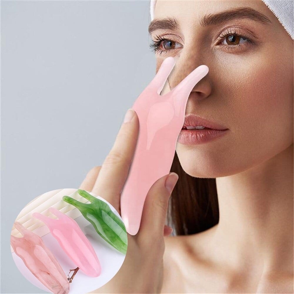 POPmaker Gua Sha Kristal Alami Pijat Wajah - Gambar 3