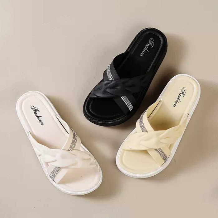 POPmaker Sandal Wanita Wedges Nyaman Elegan - Gambar 2