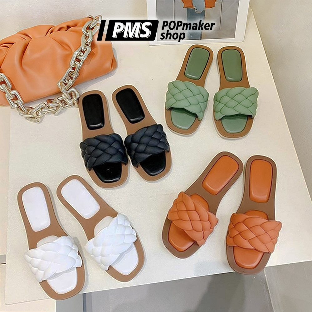 POPmaker Sandal Wanita Empuk Slip On Jelly