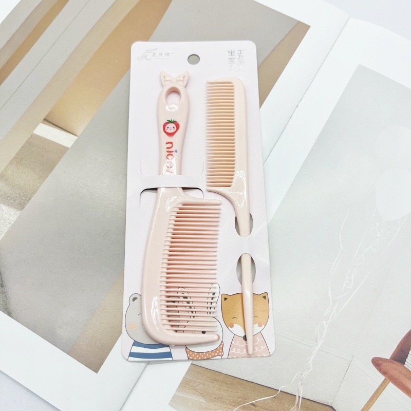 Sisir 2in1 Anak Karakter Lucu Set 2pcs Plastik - Gambar 2