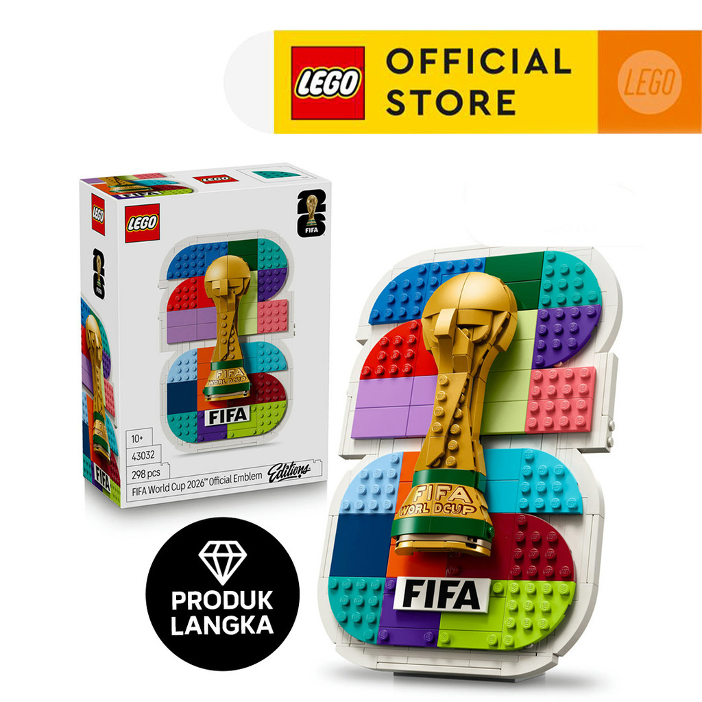 LEGO Editions Football 43032 FIFA World Cup 2026 Official Emblem (298 Pieces), FIFA World Cup 2026 Collection, Toys, Bricks, Mainan - Gambar 2