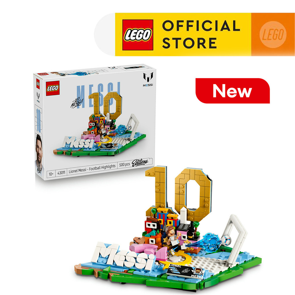 LEGO Editions Football 43011 Lionel Messi – Soccer Highlights (500 Pieces), FIFA World Cup 2026 Collection, Toys, Bricks, Mainan Anak Laki Laki - Gambar 2