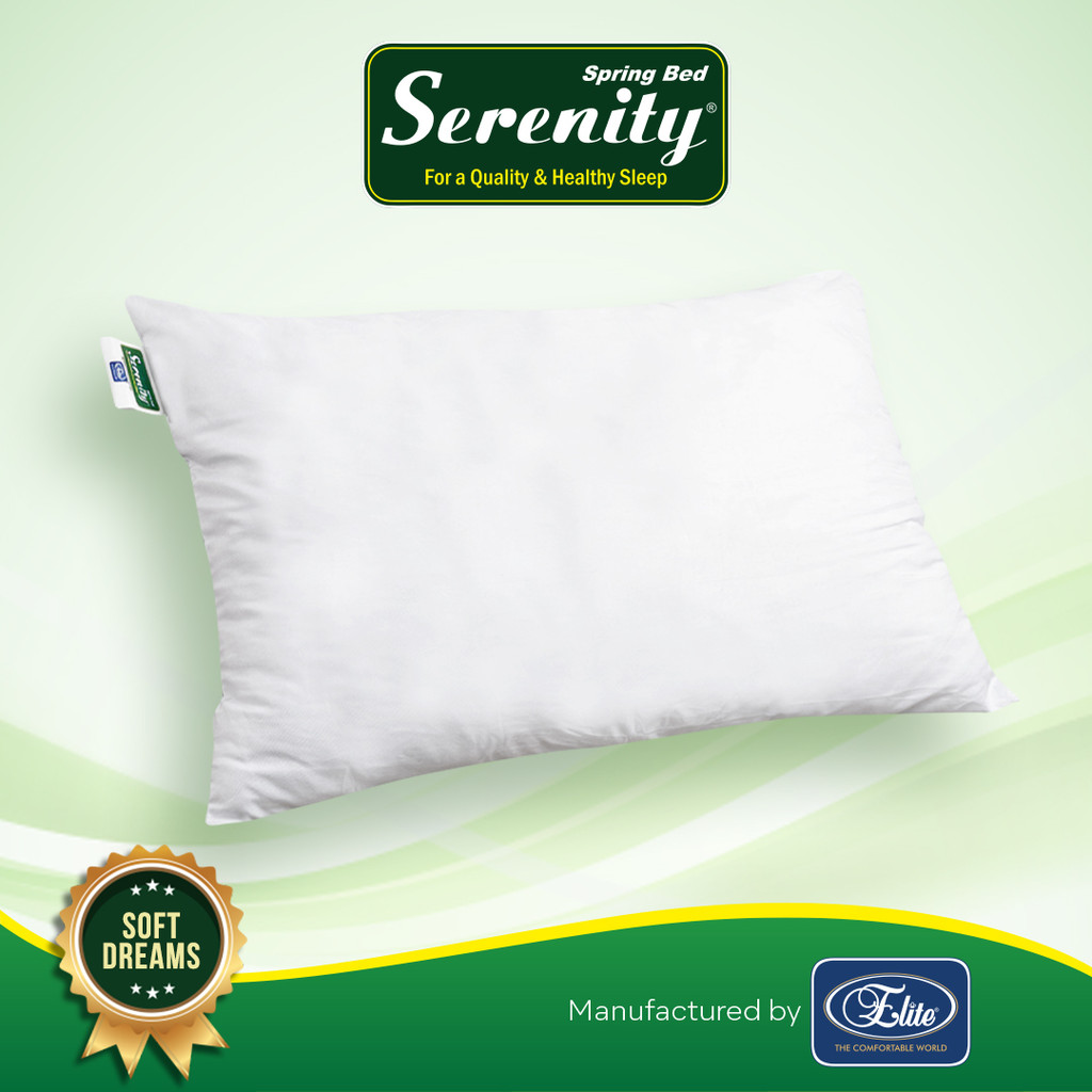 Serenity Microfiber Pillow / Bantal Tidur Premium Microfiber Empuk Ukuran 68x48cm - Gambar 3