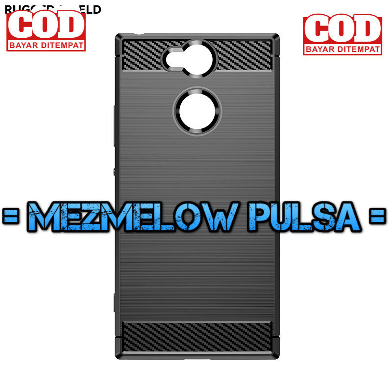 Softcase Fiber Carbon Casing Caseng Case  SONY XPERIA XA2 BIASA - Gambar 2