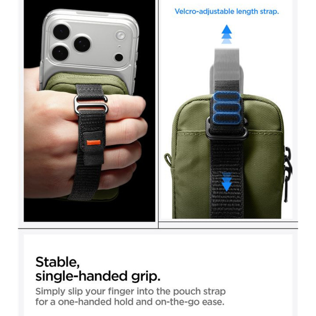 SPIGEN Pouch Tintap Zip Magfit Portable Organizer Compact RFID Secure Magnetic Wallet - Gambar 2