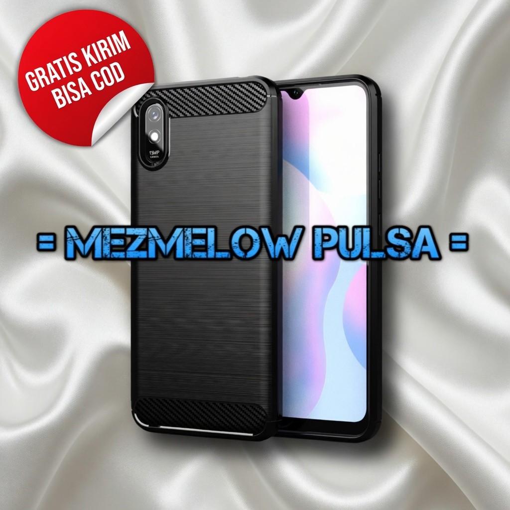 Caseng Softcase Soft Case Fiber Carbon Caseng XIAOMI REDMI 9A