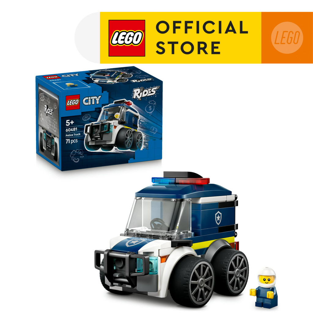 LEGO City 60481 Rides – Police Truck (71 Pieces), Building Block, Toys, Bricks - Gambar 2