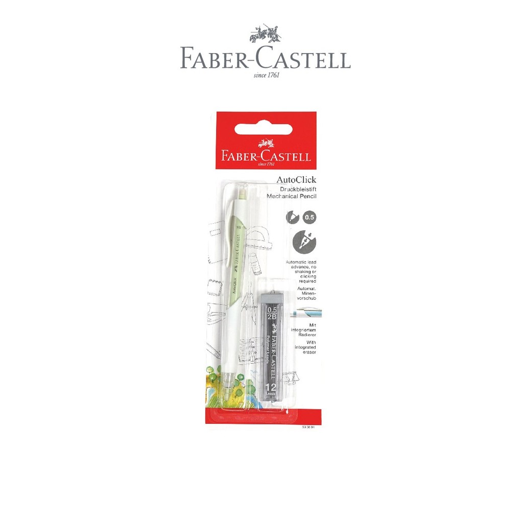 Faber-Castell Easy Acrylic 20 Colors + Mechanical Pencil Auto Click Bonus Mesh Tin - Gambar 4