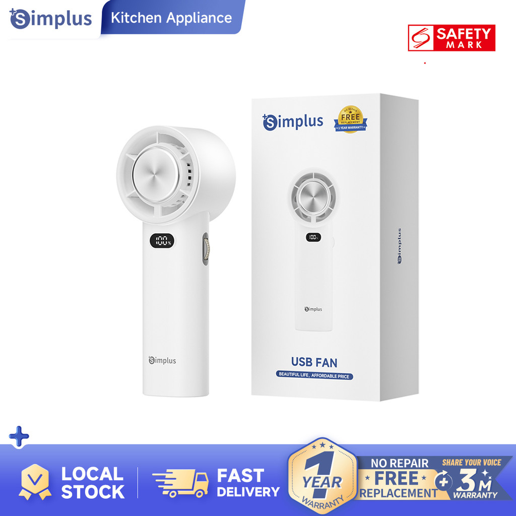 Simplus Kit Portable Fan丨Mini Handheld丨100 Speed Levels丨High Speed丨Ice ...