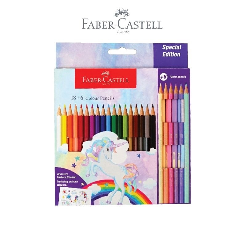 Faber-Castell Unicorn Stationery Oil pastel set 48 dan pensil warna set 24 - Gambar 3