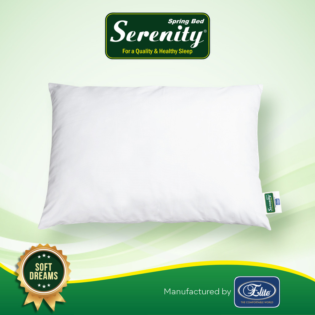 Serenity Microfiber Pillow / Bantal Tidur Premium Microfiber Empuk Ukuran 68x48cm - Gambar 2