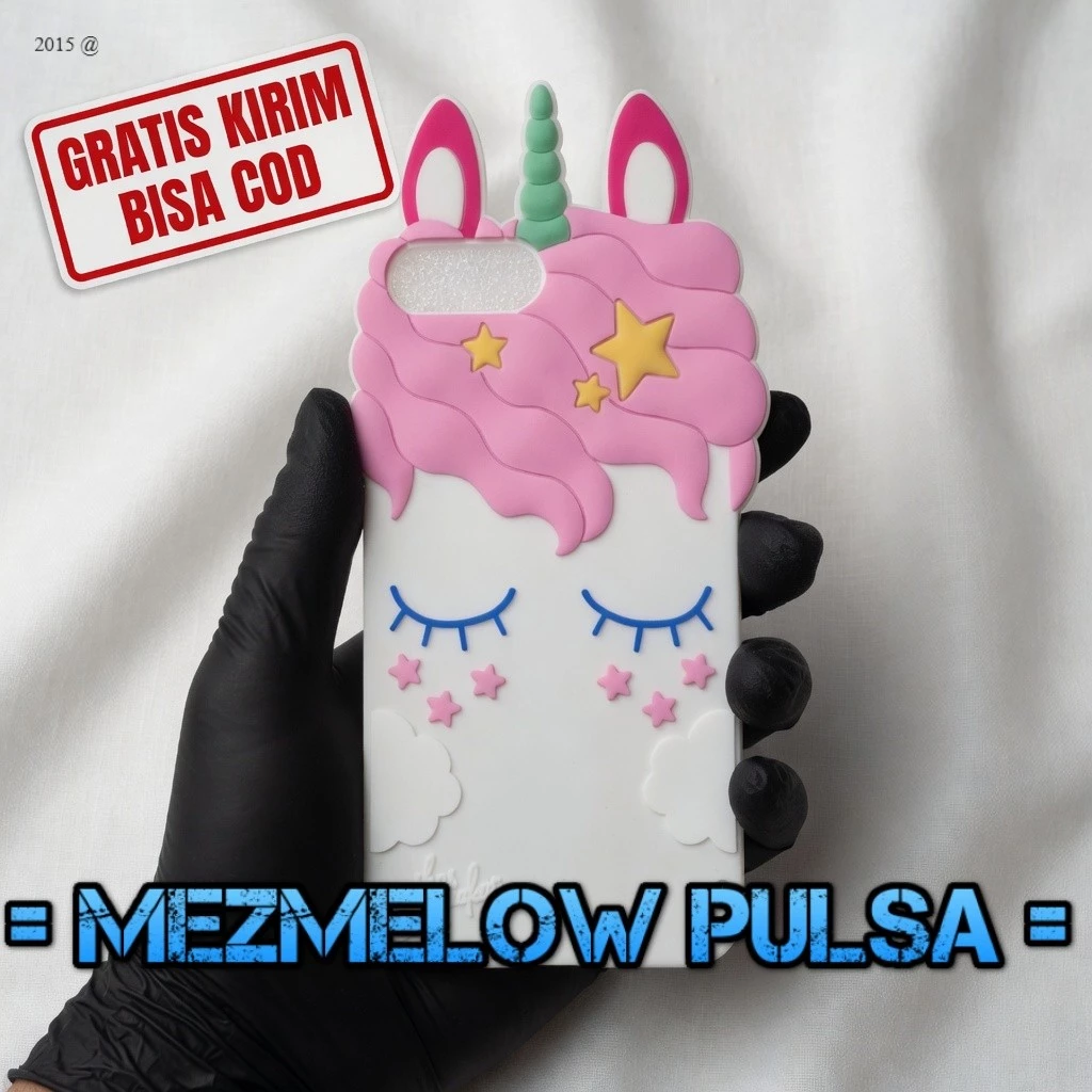 Softcase Karakter 3D Kuda Poni Unicorn iPhone 6 Plus / iPhone 6s Plus / iPhone 7 Plus / iPhone 8 Plus