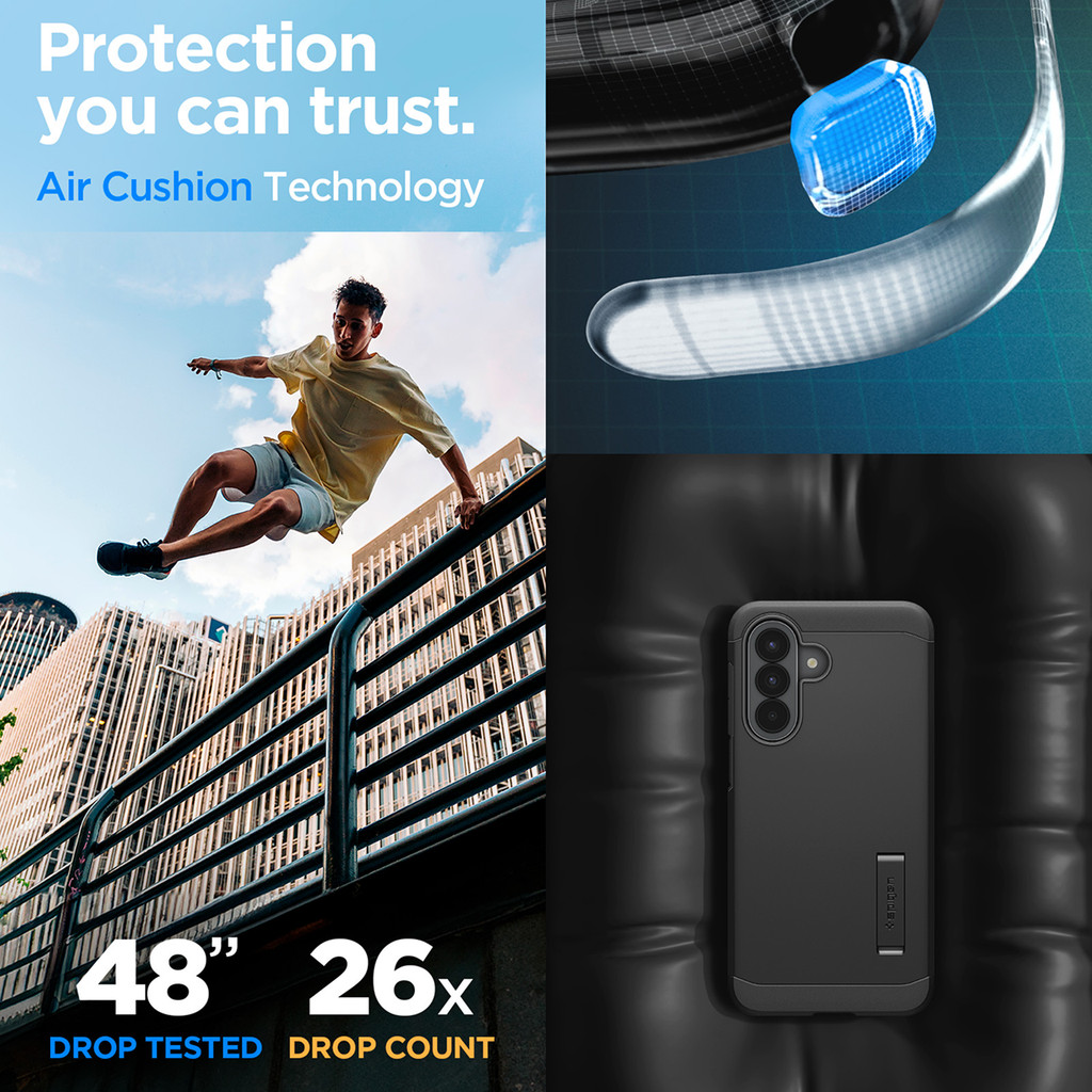 SPIGEN Case for Samsung Galaxy A57 5G Tough Armor Kickstand Anti Shock Dual Layer Casing - Gambar 3