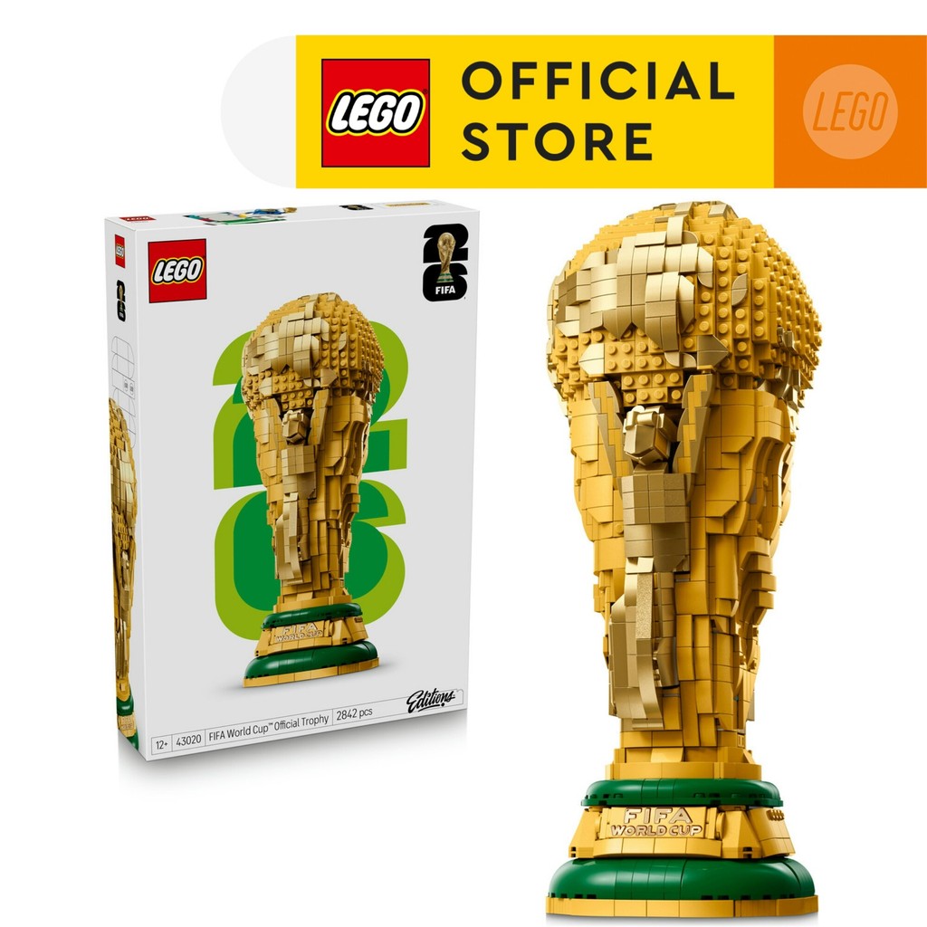 LEGO Editions Football 43020 FIFA World Cup Official Trophy (2842 Pieces), FIFA World Cup 2026 Collection, Mainan Anak Laki-Laki, Mainan Block, Block - Gambar 2