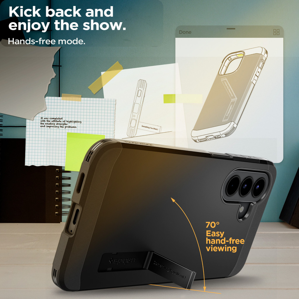 SPIGEN Case for Samsung Galaxy A57 5G Tough Armor Kickstand Anti Shock Dual Layer Casing - Gambar 4