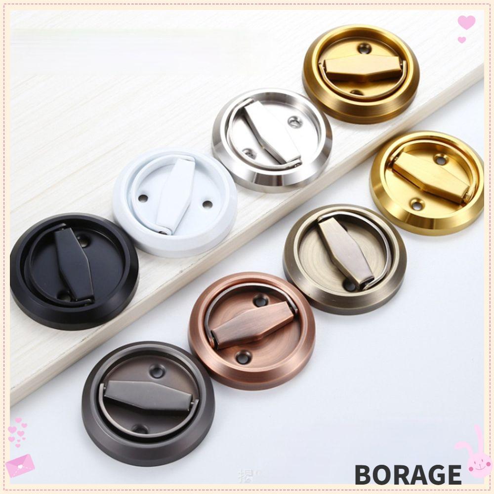 BORAGE Home Hardware Hidden Door Handle, Locking Wardrobe Handle, Ring ...