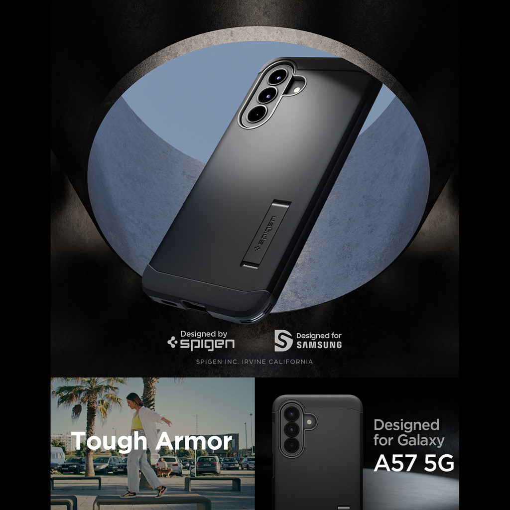 SPIGEN Case for Samsung Galaxy A57 5G Tough Armor Kickstand Anti Shock Dual Layer Casing - Gambar 2