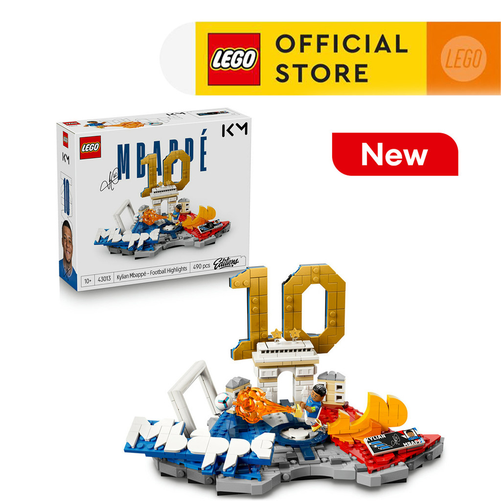 LEGO Editions Football 43013 Kylian Mbappé – Soccer Highlights (490 Pieces), FIFA World Cup 2026 Collection,  Toys, Bricks, Mainan Anak Laki Laki - Gambar 2
