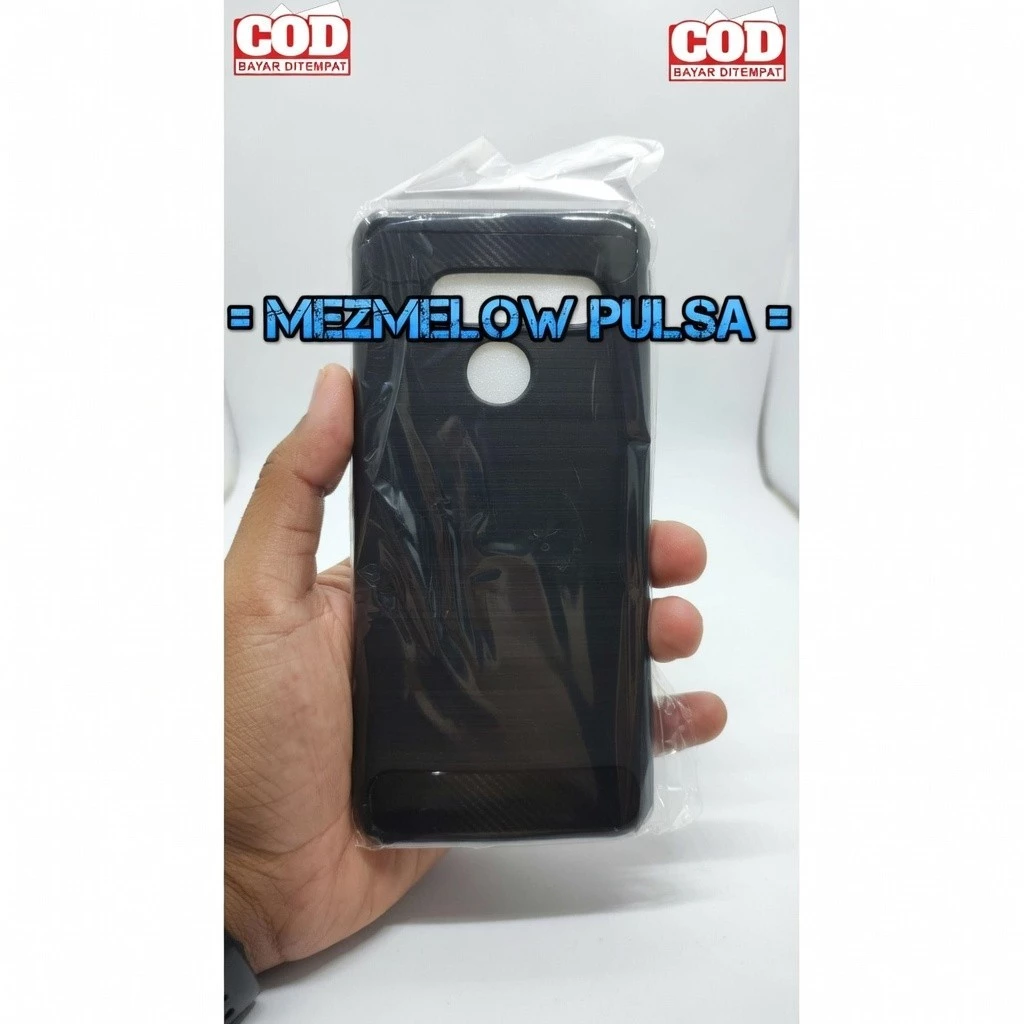 Caseng Fiber Carbon Softcase Caseng Casing LG V50 ThinQ 5G - Gambar 2