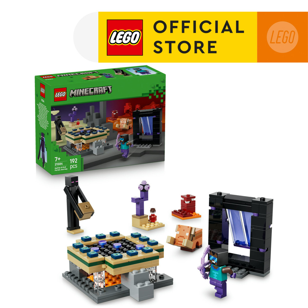 LEGO Minecraft 21584 Nether & End Portal Journey (192 Pieces), Building Block, Toys, Bricks - Gambar 2