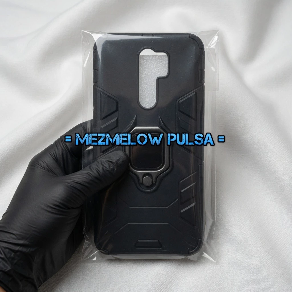 Hard Case Ring Magnet Stand Case Armor Case Hardcase XIAOMI REDMI 9 BIASA