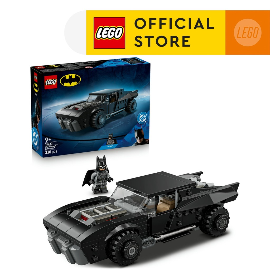 LEGO Super Heroes DC 76332 The Batman Batmobile (330 Pieces), Mainan Anak Laki-Laki, Mainan Mobil, Block